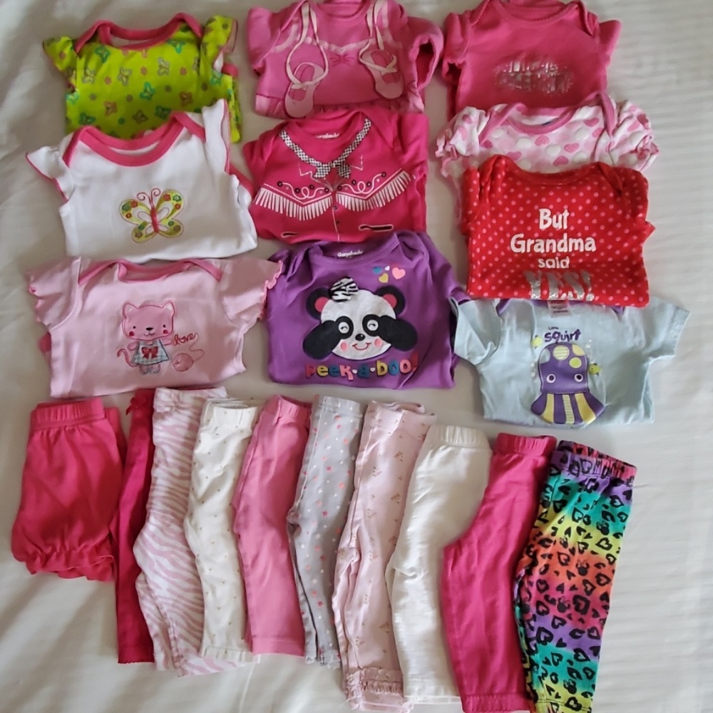 3-6m Baby Girl's Clothing Lot